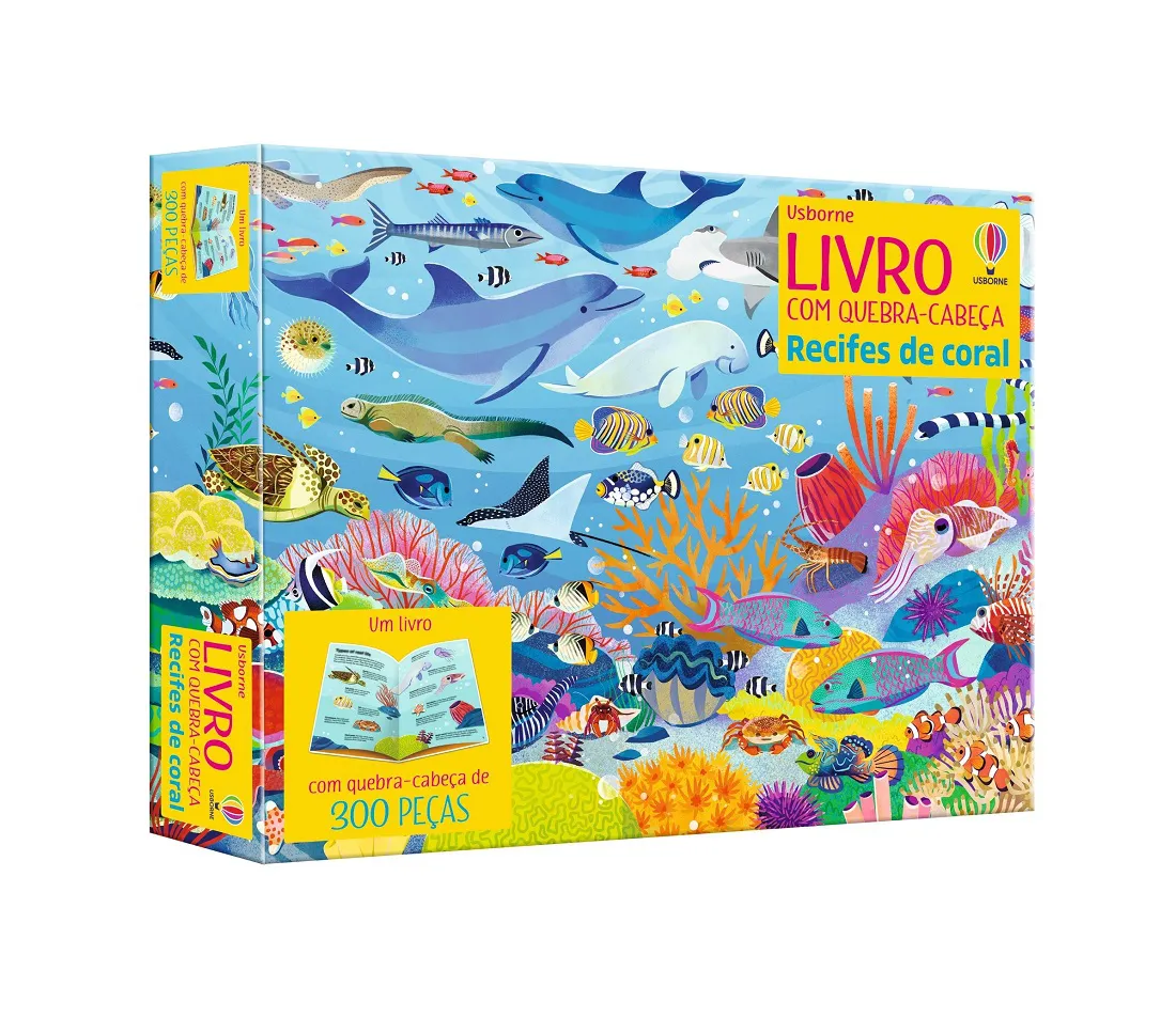 Quebra Cabeça + Livros  Recifes de Coral