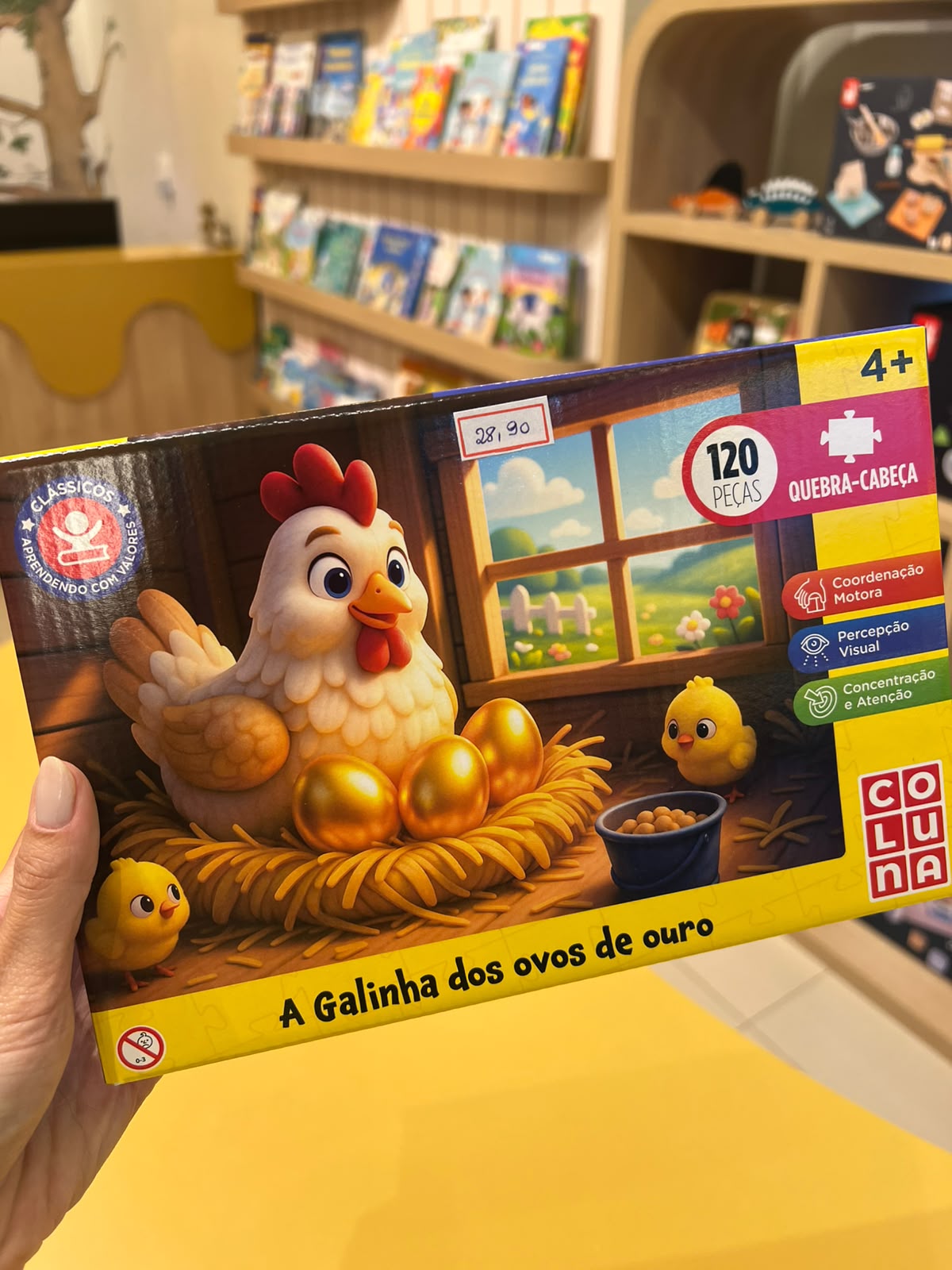 Quebra-cabeça - A galinha dos ovos de ouro