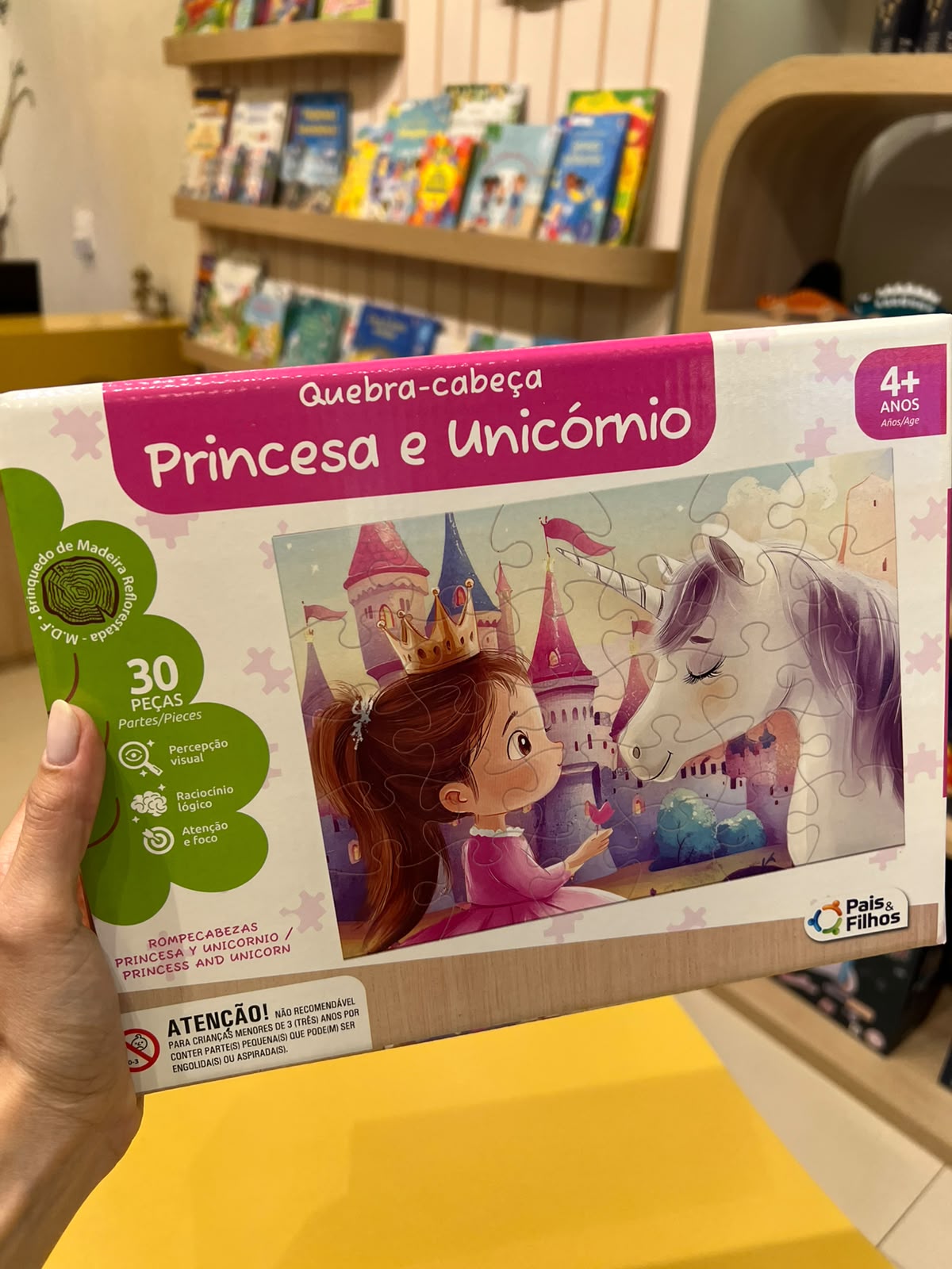Quebra-cabeça - Princesa e unicórnio