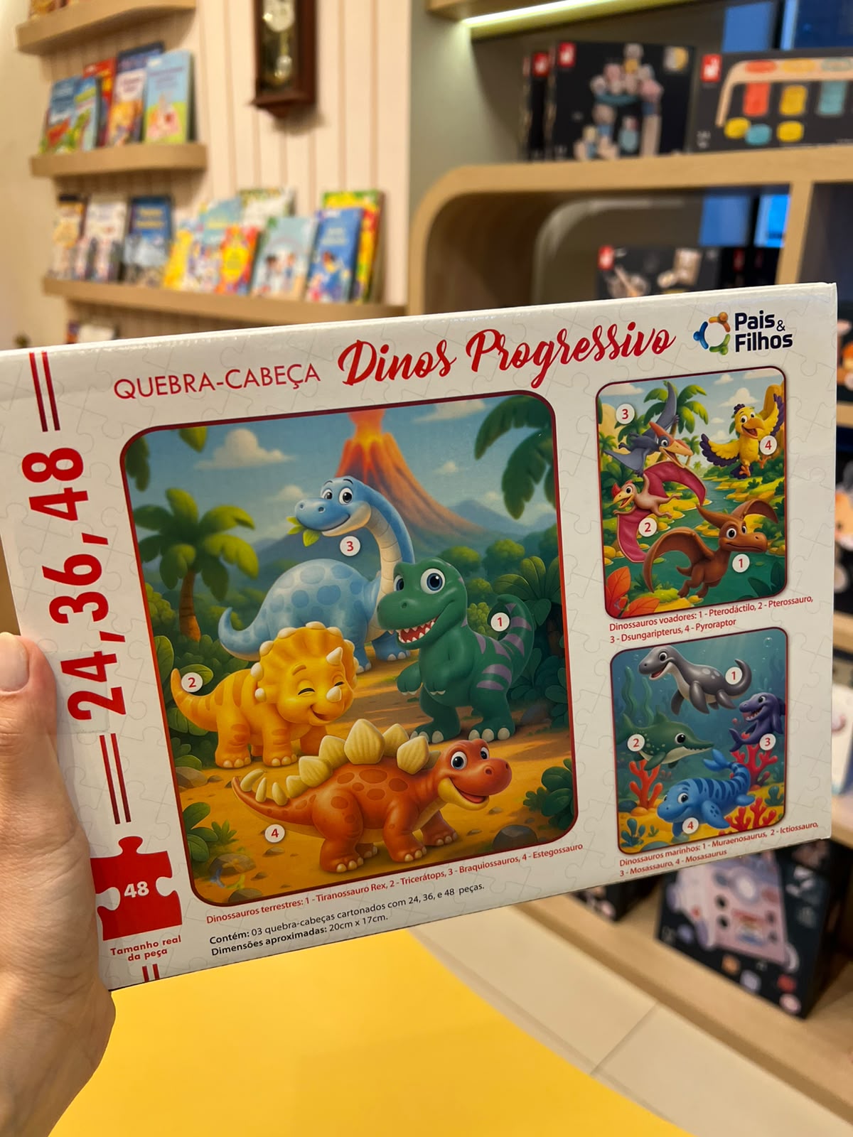 Quebra-cabeça - Dinos progressivo