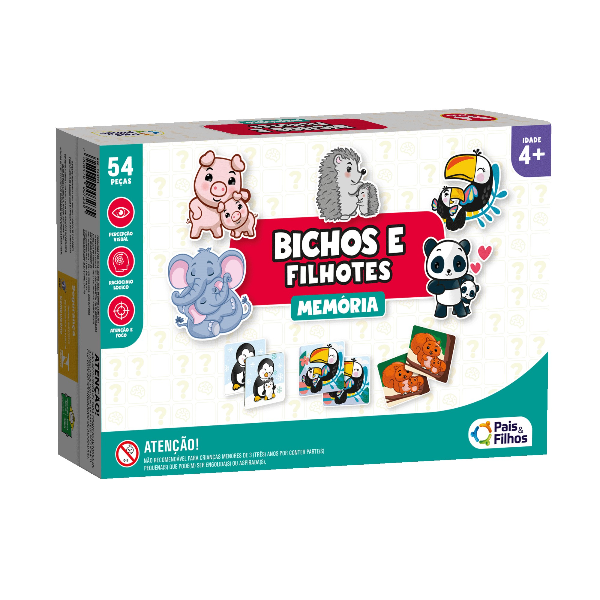 Jogo da memória - bichos e filhotes