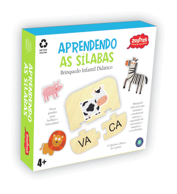 Livro ''Aprendendo as sílabas''