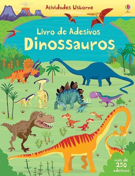 Livro de adesivos - dinossauros