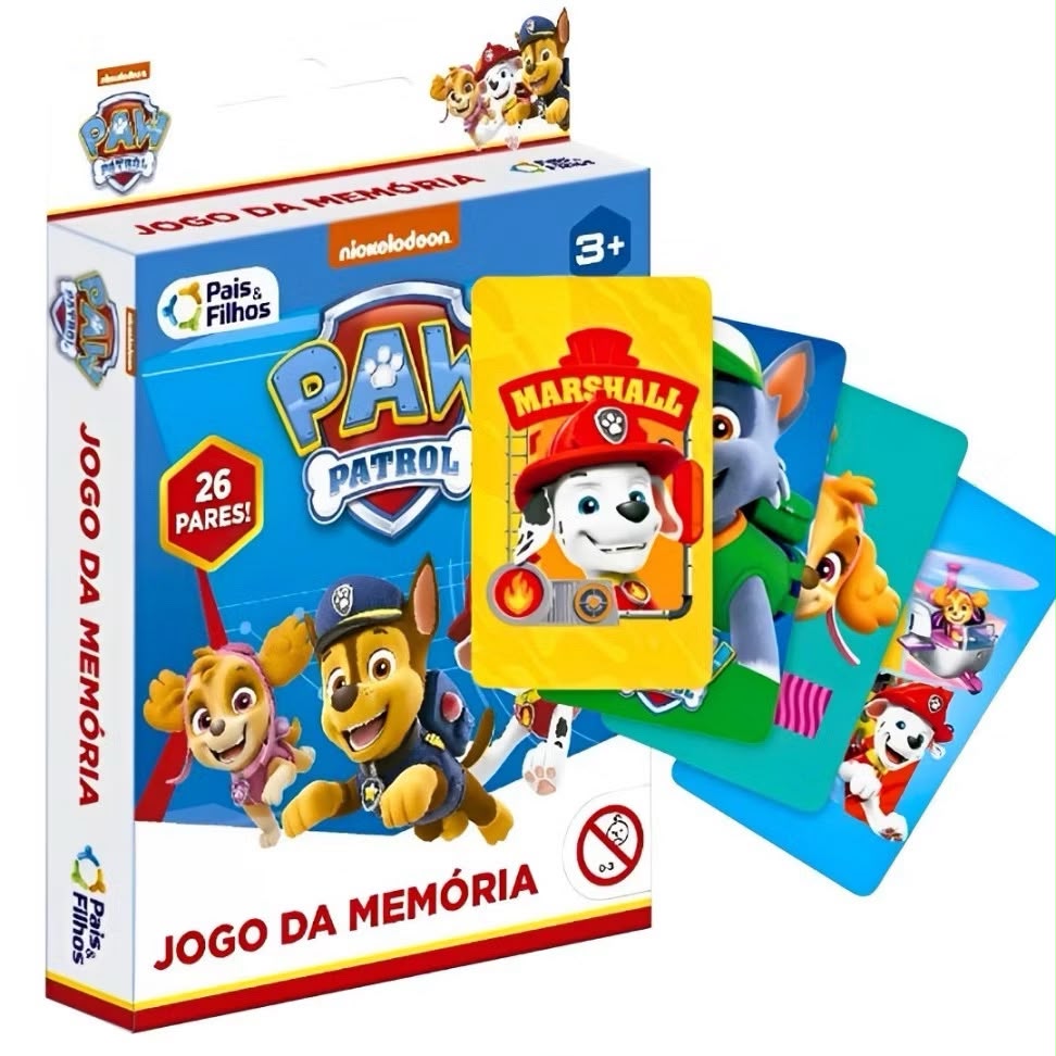 Jogo da memória - cartas - patrulha canina
