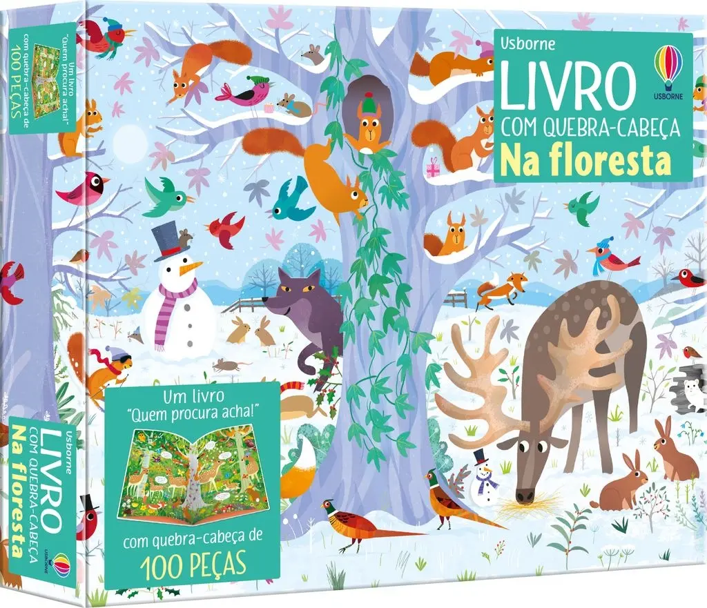 Quebra Cabeça + Livro Na Floresta