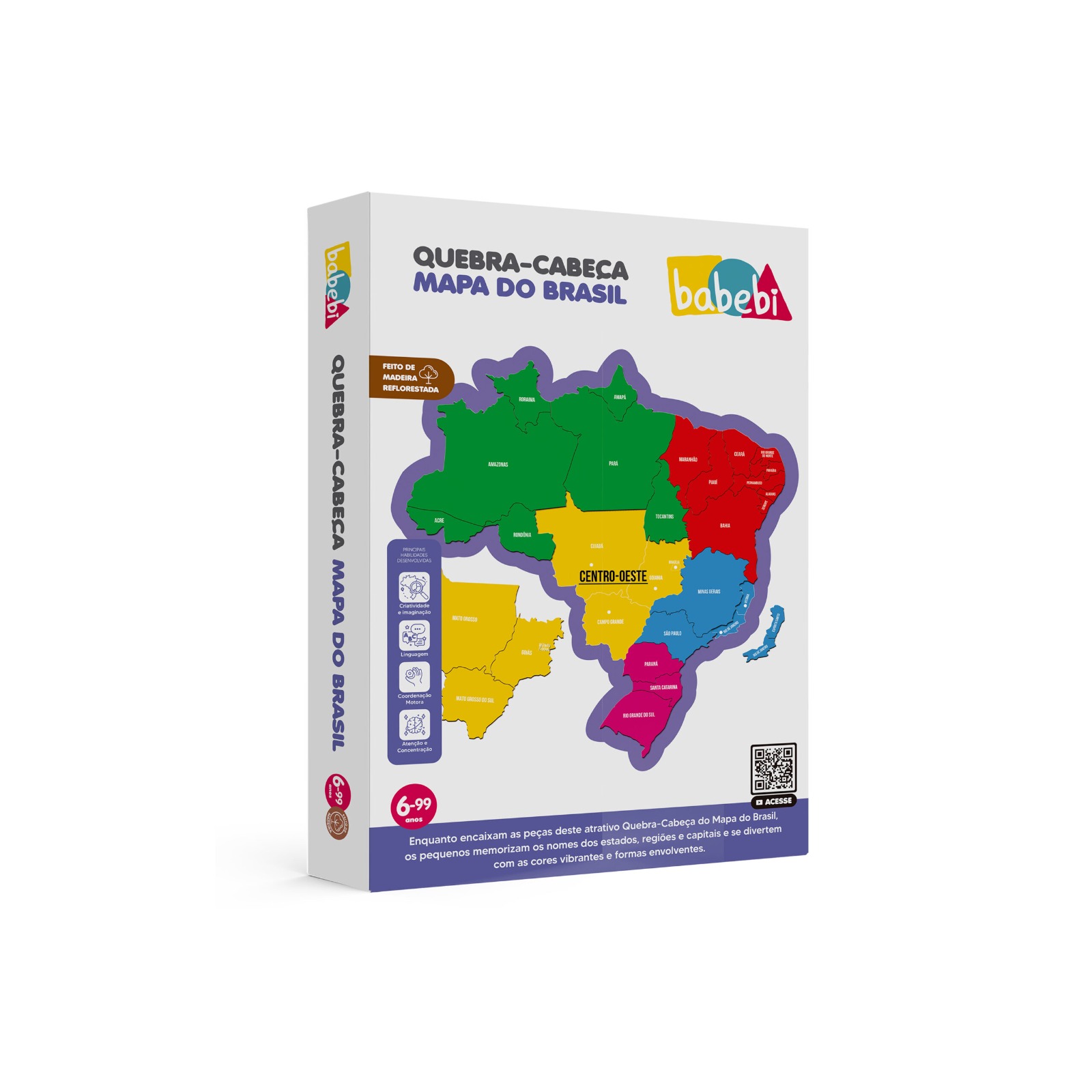 Quebra-cabeça - mapa do Brasil